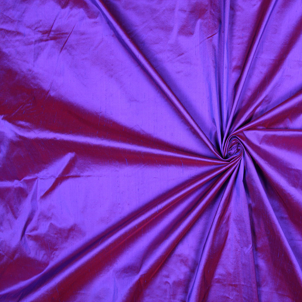 Silk Shantung - Iridescent Medium Purple - Shantung Collection