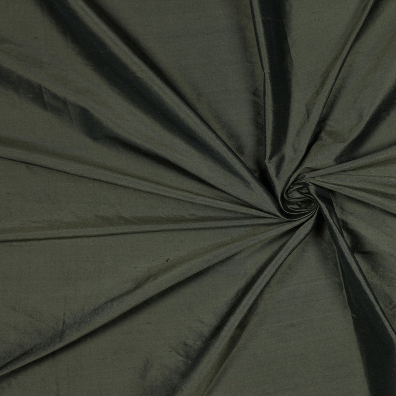 Silk Shantung - Dark Grass Green - Shantung Collection