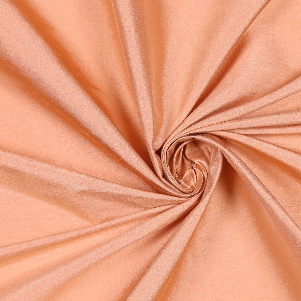 Silk Shantung - Dark Peach - Shantung Collection