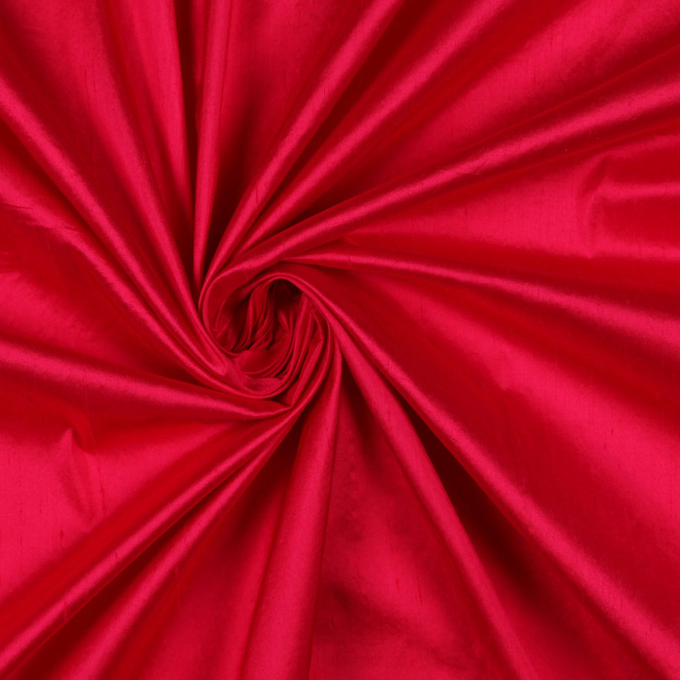 Silk Shantung - Cranberry Red - Shantung Collection