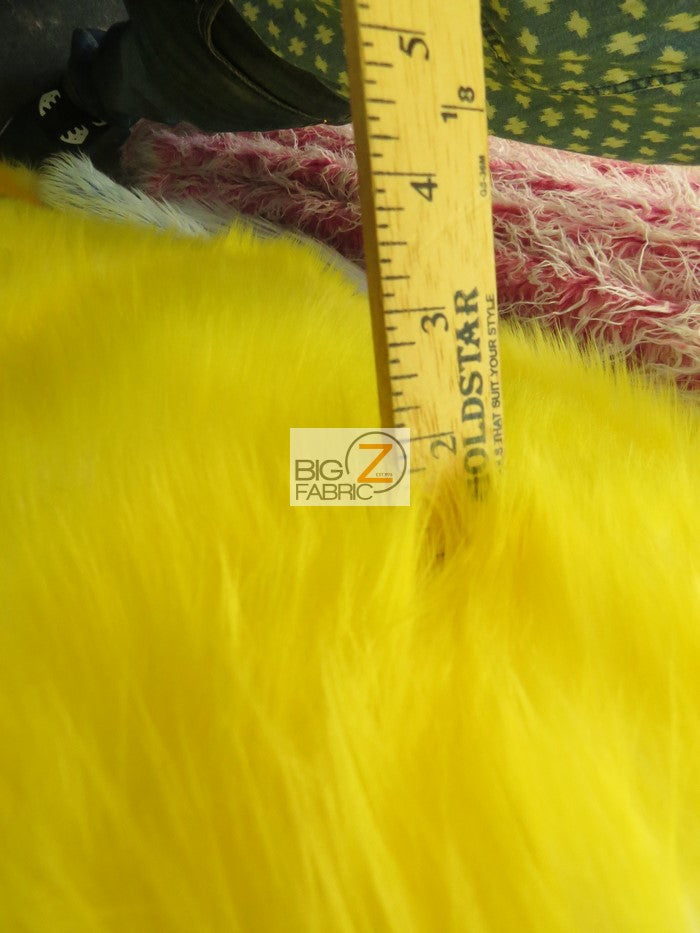 Candy Shag Faux Fur Fabric Black/Red Spikes Sold By The Yard
