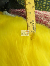 Candy Shag Faux Fur Fabric Black/Red Spikes Sold By The Yard