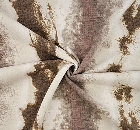 French Terry 1D1376 Polyester Rayon Spandex Fabric - Taupe/Brown, 58/60" Width