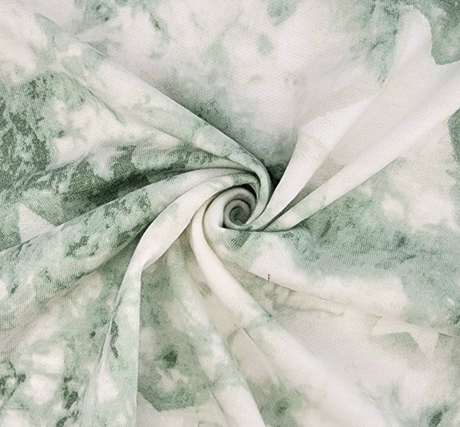 French Terry 1D1429 Polyester Rayon Spandex Fabric - Pastel Green, 58/60" Width