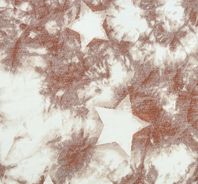 French Terry 1D1429 Rust Polyester Rayon Spandex Fabric - Rust, Solid, 58/60" Width