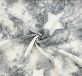 French Terry 1D1429 Silver Polyester Rayon Spandex Fabric - Silver, 58/60" Width, 200 GSM (1 Yard)