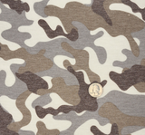 French Terry 1D1237 Taupe Polyester Rayon Spandex Fabric - Taupe, Solid, 58/60" Width