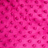 Minky Dimple Dot Faux Fur Fabric - 100 Percent Polyester, Embossed Dimple Dot, 60" Width (1 Yard)