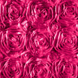 Rosette Satin Fuchsia Fabric,