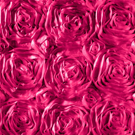 Rosette Satin Fuchsia Fabric,