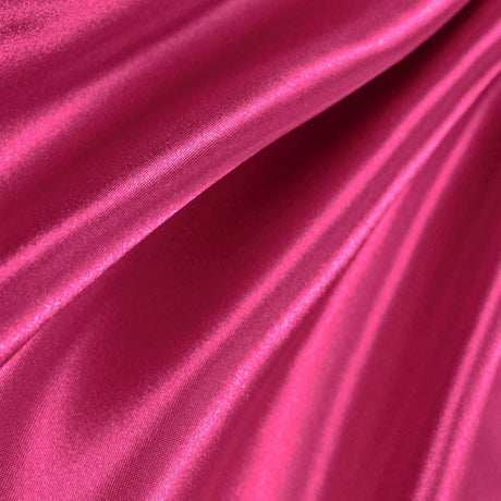 Fuchsia Poly Satin Fabric
