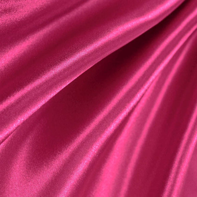 Fuchsia Poly Satin Fabric