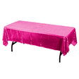 Fuchsia Glitz Sequin Rectangular Tablecloth 60 x 126″