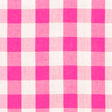 1″ One Inch Fuchsia Checkered Gingham Poly Cotton Fabric,