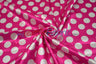 Polka Dot Charmeuse Satin Fabric - 58/60" Width, Multiple Colors, 1.5" Dots (1 Yard)