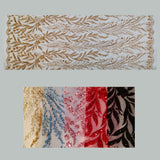 Beaded Lace Fabric on Polyester Net Mesh 50"