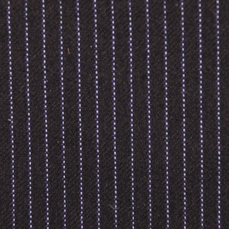 Black-Brown/Purple/White Striped Suiting