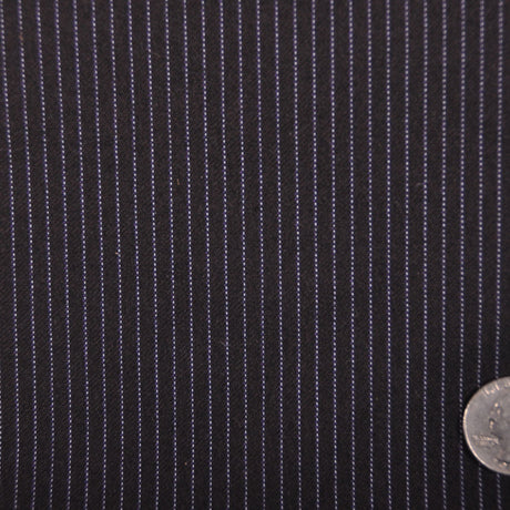Black-Brown/Purple/White Striped Suiting