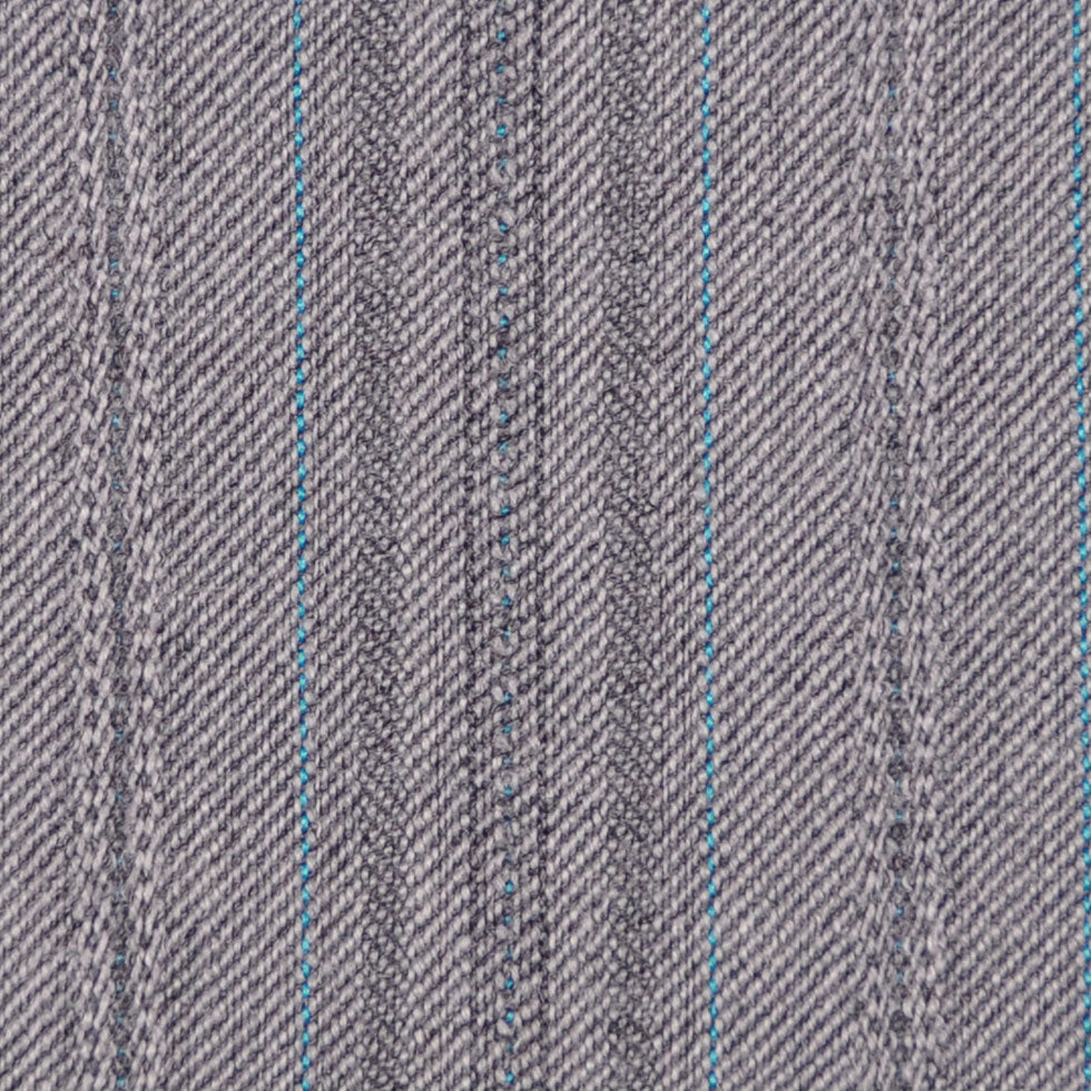 Light Gray/Sky Blue Striped Suiting
