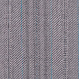 Light Gray/Sky Blue Striped Suiting