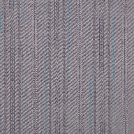 Light Gray/Sky Blue Striped Suiting