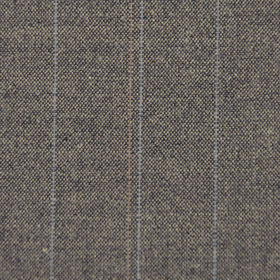 Light Moss/Navy/Baby Blue/Tan Striped Suiting