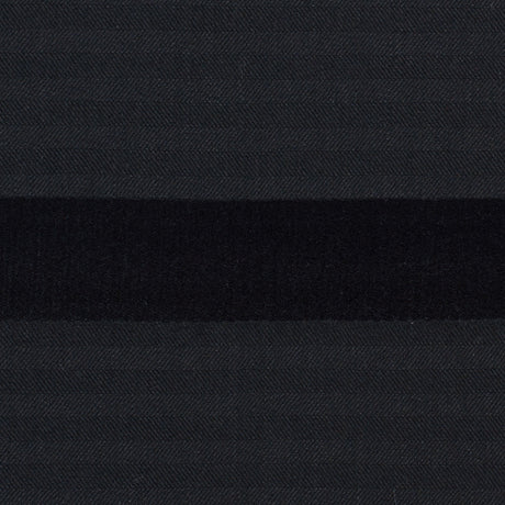 Black Herringbone Wool Suiting