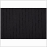 Italian Black Stretch Wool-Rayon Suiting