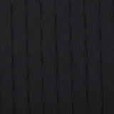Italian Black Stretch Wool-Rayon Suiting