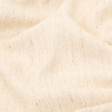 Italian Almond Milk Wool Woven Panel with Multicolored Stripes