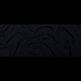 Italian Midnight Navy Creped Wool Double Cloth