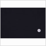 Black Wool and Rayon Matelasse