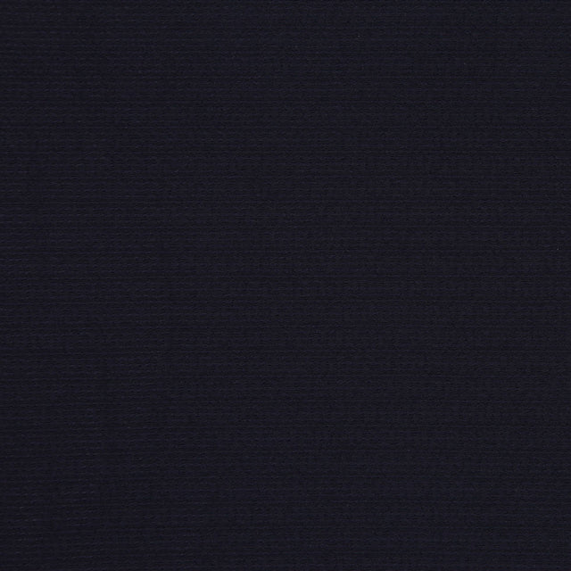 Black Wool and Rayon Matelasse