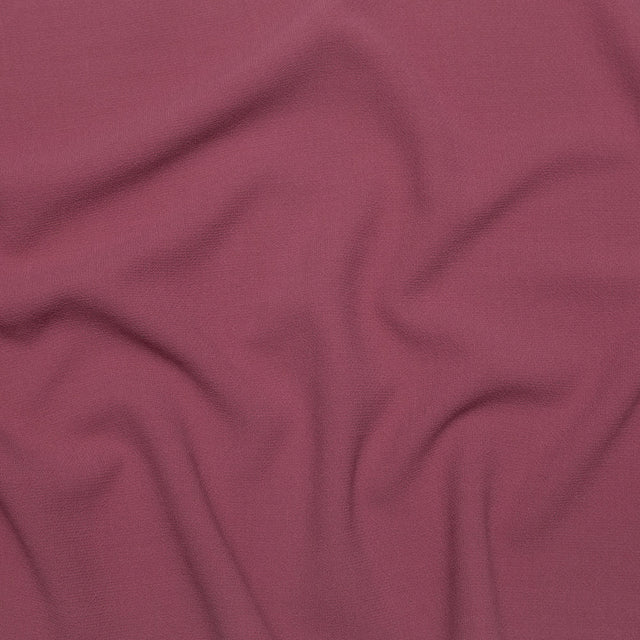 Italian Liz Berry Creped Stretch Wool Double Cloth