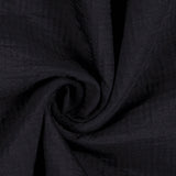 Black Crinkled Double Face