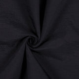 Black Crinkled Double Face