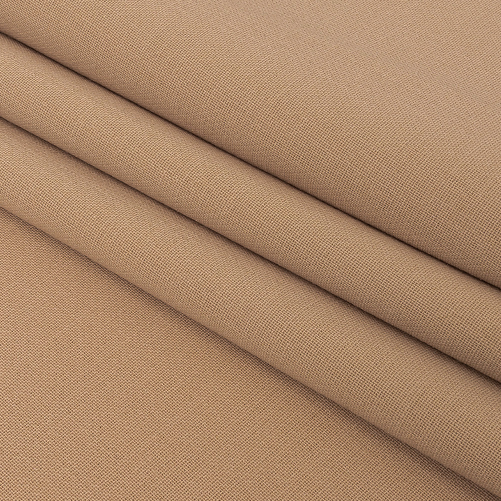 Donna Karan Italian Beige Stretch Wool Double Cloth