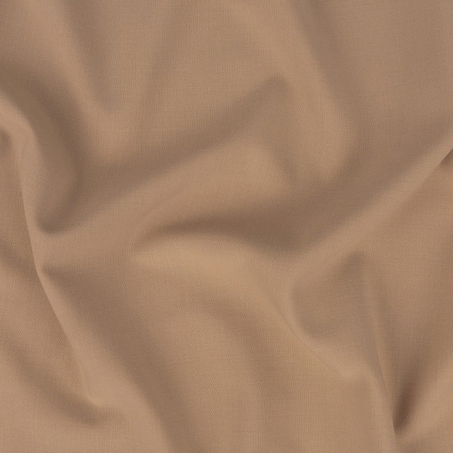 Donna Karan Italian Beige Stretch Wool Double Cloth