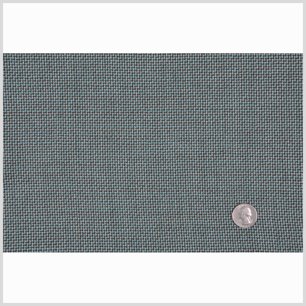 Turquoise/Moss/Off-White Solid Woven