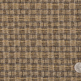 Italian Charcoal/Pastel Yellow/Off-White Checks Wool Suiting