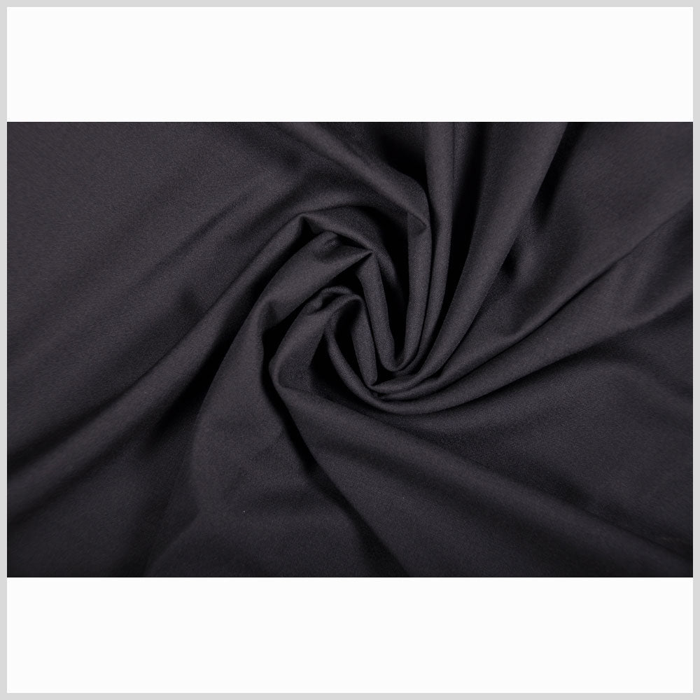 Black Wool-Lycra Suiting