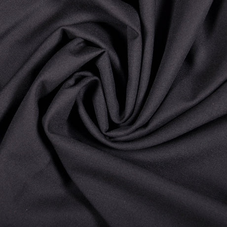 Black Wool-Lycra Suiting