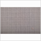 Italian Steeple Gray, White and Black Tattersall Windowpane Check Wool Dobby Suiting