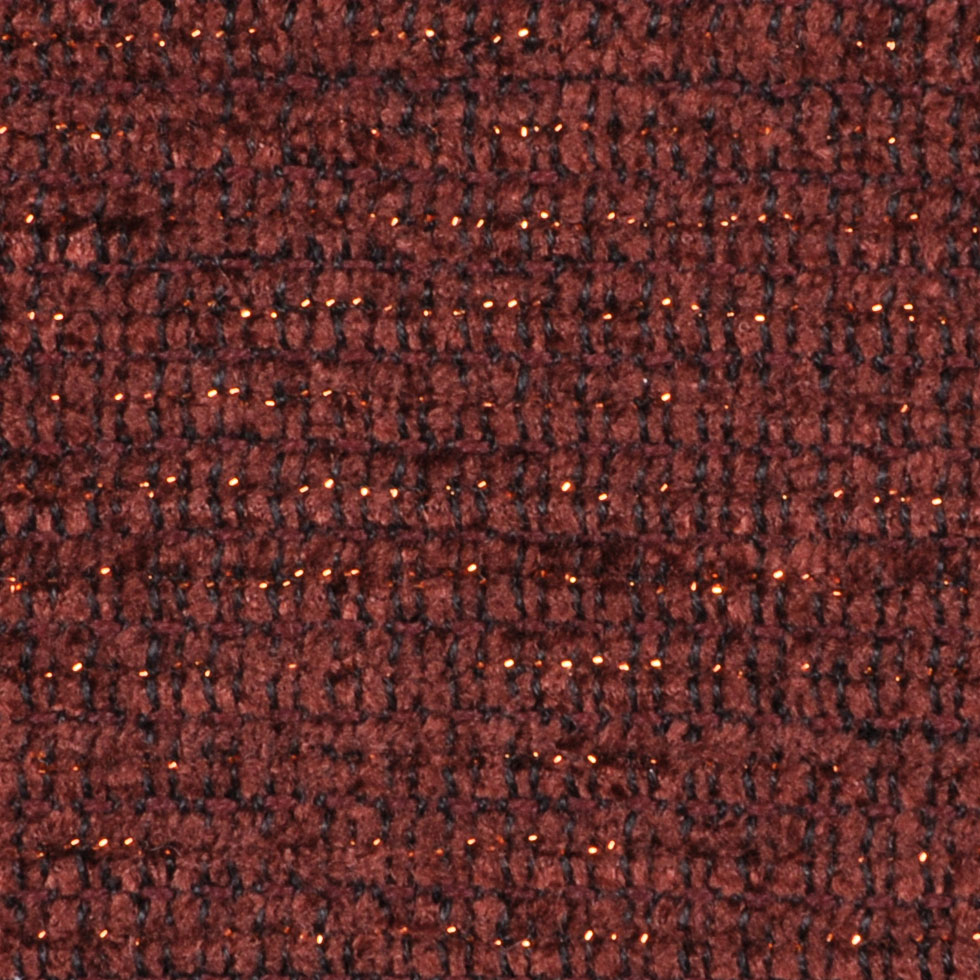 Red Brown/Gold Solid Chenille