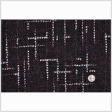 Black/White/Silver Solid Woven