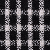 Black/Off-White Plaid Coating