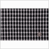 Black/Off-White Plaid Coating