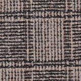 Natural/Gray/Black Plaid Wool Boucle