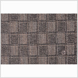Natural/Gray/Black Plaid Wool Boucle