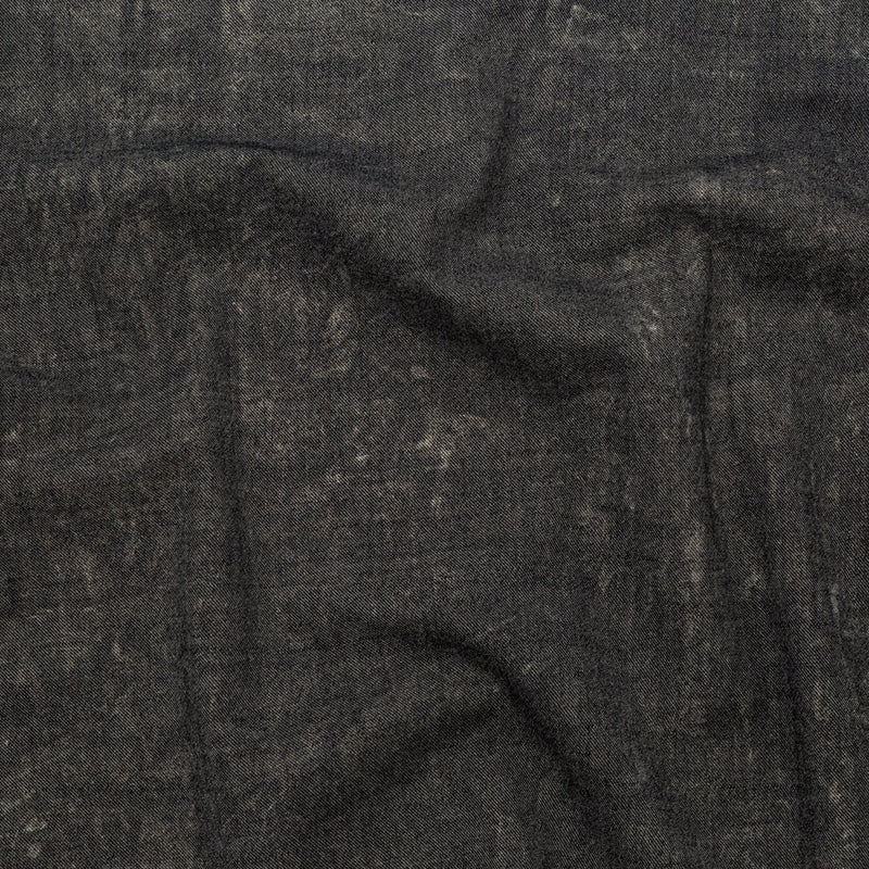 Donna Karan Italian Charcoal, Champagne and Metallic Gold Reversible Stretch Wool Twill